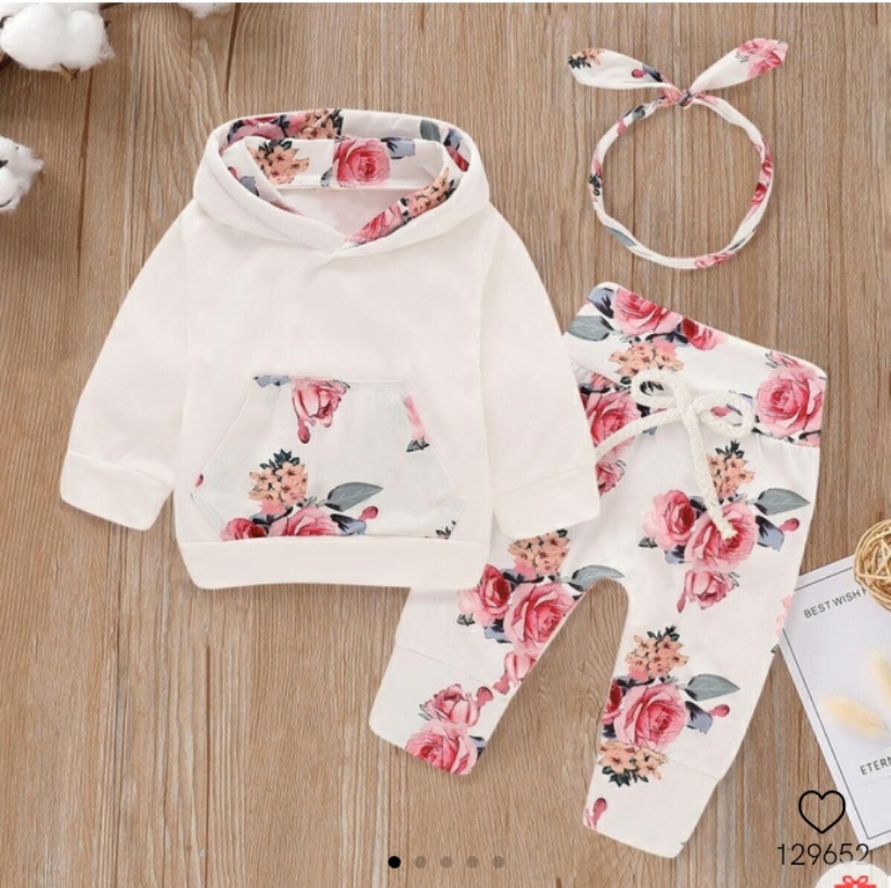 Beautiful Floral Baby set